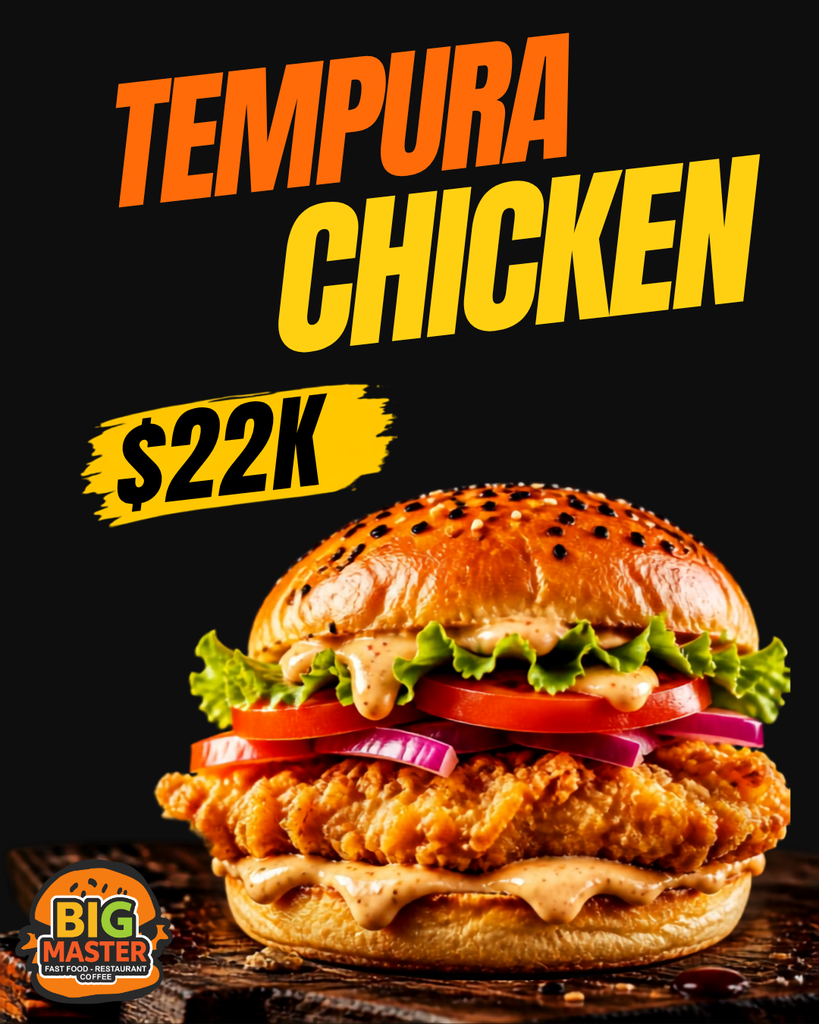 Hamburguesa Tempura Chicken
