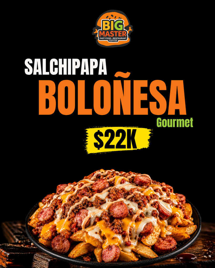 Salchipapa Boloñesa